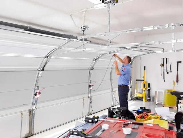 Garage door cable repair service by St. Cloud Garage Door Repair in St. Cloud