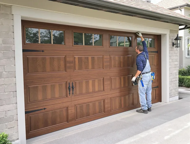 Custom garage door showcase by St. Cloud Garage Door Repair in St. Cloud