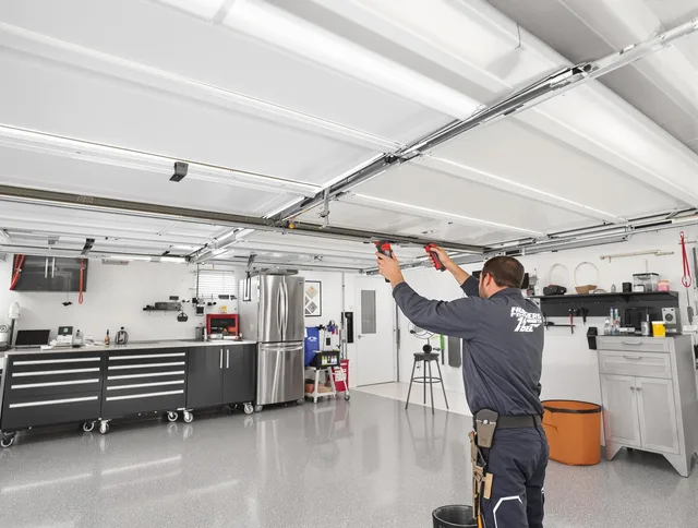 Overhead garage door repair service by St. Cloud Garage Door Repair in St. Cloud